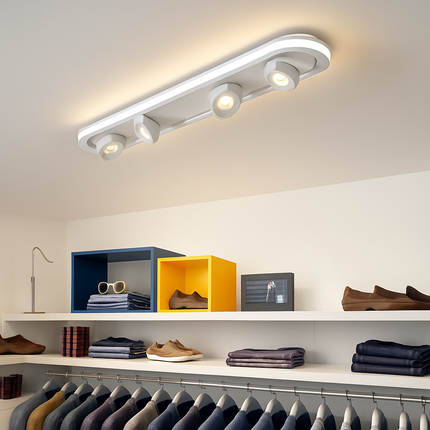 Plafonnier LED ovale moderne avec rotation d’angle Charly — LZ7D9X