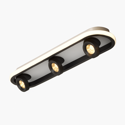 Plafonnier LED ovale moderne avec rotation d’angle Charly — LZ7D9X