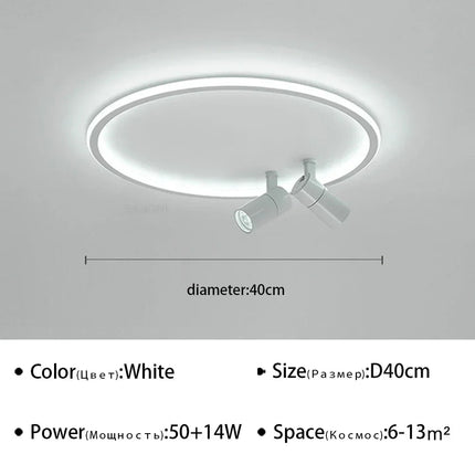Plafonnier LED moderne avec spot orientable — LZ4X9Q2