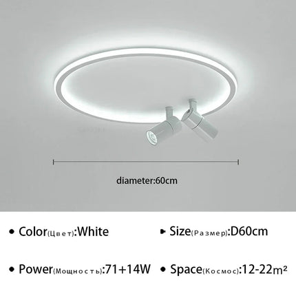 Plafonnier LED moderne avec spot orientable — LZ4X9Q2