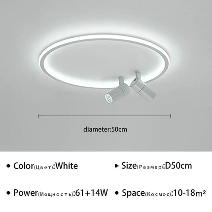 Plafonnier LED moderne avec spot orientable — LZ4X9Q2