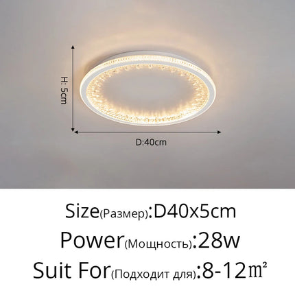 Plafonnier LED moderne avec télécommande au design créatif intérieur — LZ4X9P2