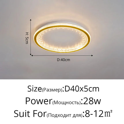 Plafonnier LED moderne avec télécommande au design créatif intérieur — LZ4X9P2