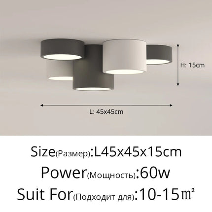 Plafonnier LED moderne pour décoration intérieure élégante — LZ4X9P2