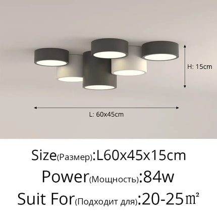 Plafonnier LED moderne pour décoration intérieure élégante — LZ4X9P2