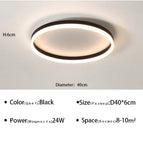 Noir D50cm / Blanc chaud
