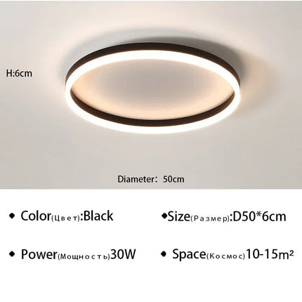 Plafonnier LED moderne pour décoration intérieure lumineuse — LZ4X9P2
