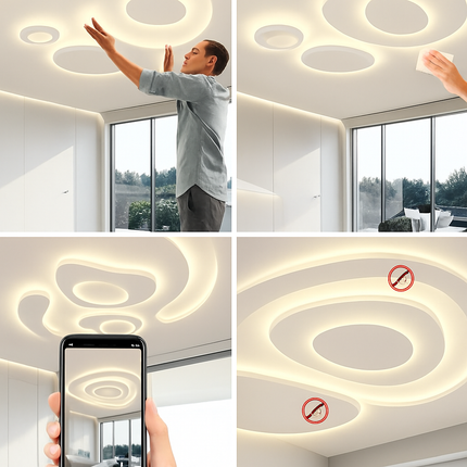 Plafonnier LED moderne pour intérieur décoratif lumineux — LZ4X9P2