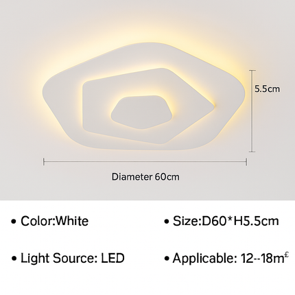 Plafonnier LED moderne pour salon, chambre et salle d’étude — LZ4X9P2