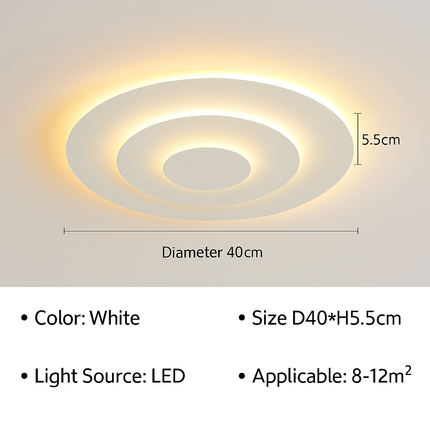 Plafonnier LED moderne pour salon, chambre et salle d’étude — LZ4X9P2