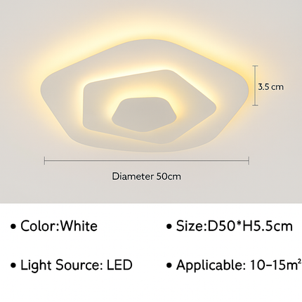 Plafonnier LED moderne pour salon, chambre et salle d’étude — LZ4X9P2