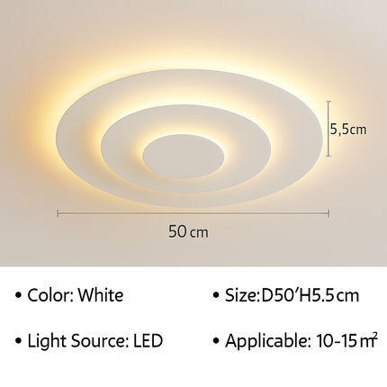 Plafonnier LED moderne pour salon, chambre et salle d’étude — LZ4X9P2