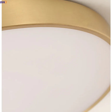 plafonnier moderne nordique en cuivre led acrylique iwhd