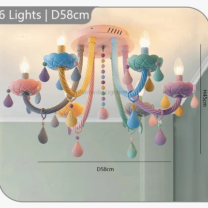 Plafonnier moderne avec douilles lumineuses pour chambre d’enfants — LZ4X9M