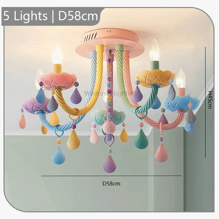 Plafonnier moderne avec douilles lumineuses pour chambre d’enfants — LZ4X9M