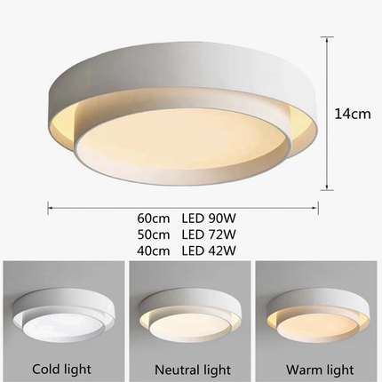 Plafonnier rond au design moderne pour éclairage nordique créatif — LZ4X9M