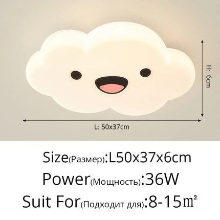 Plafonnier moderne visage smiley pour éclairage intérieur — LZ4X9T2