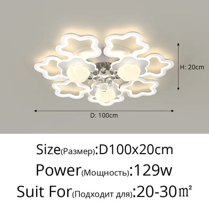 Plafonnier moderne en cristal style citrouille pour intérieur 2024 — LZ4X9T
