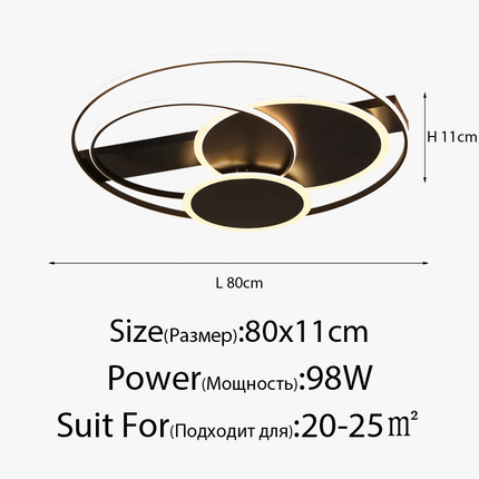 plafonnier moderne ultra mince design simple pour intérieur lumineux