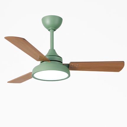 Plafonnier ventilateur moderne avec éclairage et télécommande intégrée — LZ4X9M