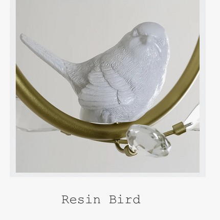 Plafonnier nordique créatif à motif oiseau pour balcon — LZ4X9T2
