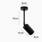 Plafond Noir 10cm / Blanc chaud
