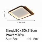L 50cm 38W Noir / Blanc chaud, pas de télécommande
