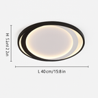 L 30cm 22W Noir / Blanc chaud, pas de télécommande
