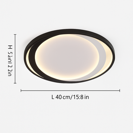 Plafonnier LED nordique ultra-mince en bois et aluminium — LZ4D9XQ