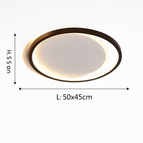 L 30cm 22W Noir / Blanc froid, pas de télécommande