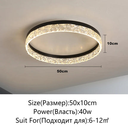 Plafonnier LED moderne nordique réglable et lumineux — LZ4X9J