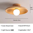 Couleur bois 18cm / Blanc chaud