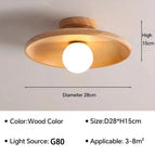 Couleur bois 28cm / Blanc chaud