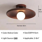 Couleur Noyer 28cm / Blanc chaud