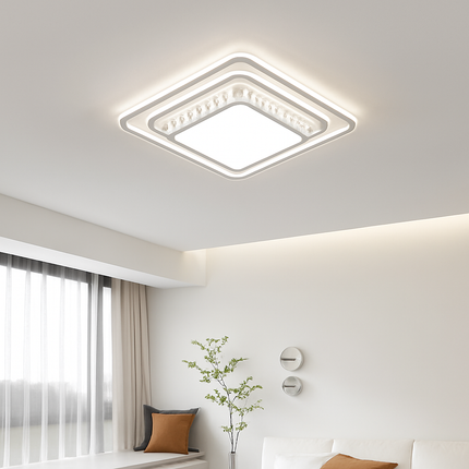 Plafonnier nordique luxueux en cristal design simple — LZ4X9QJ