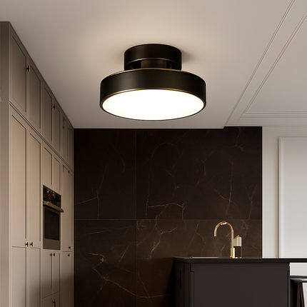 Plafonnier LED rond au design nordique simple — LZ4X9P2