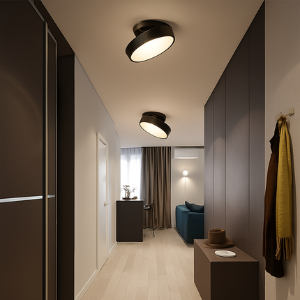 Plafonnier LED rond au design nordique simple — LZ4X9P2