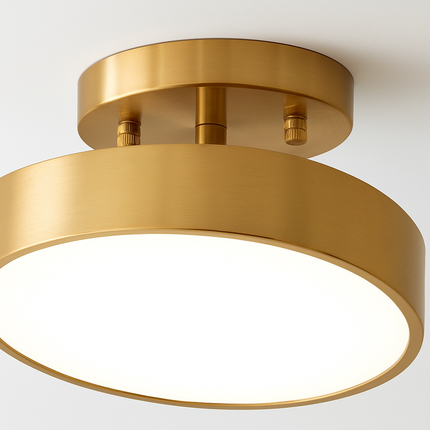 Plafonnier LED rond au design nordique simple — LZ4X9P2