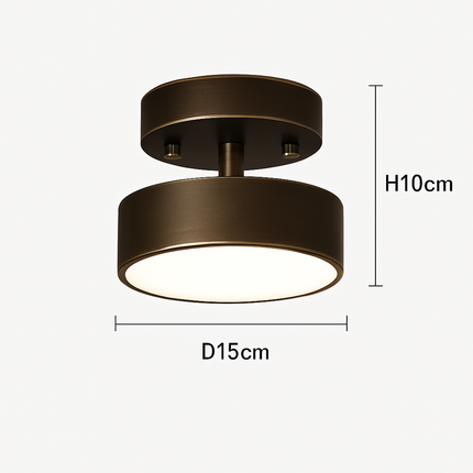 Plafonnier LED rond au design nordique simple — LZ4X9P2