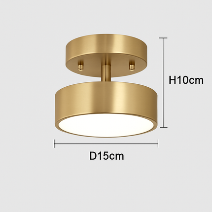 Plafonnier LED rond au design nordique simple — LZ4X9P2