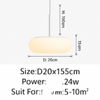 Style D 20CM / Cool White No Remote