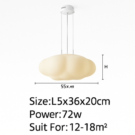 Plafonnier créatif en forme de nuage pour chambre d’enfant — LZ4X9T2