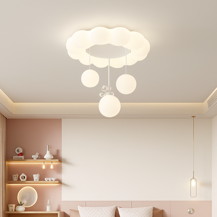 Plafonnier enfant nuage avec lapin et ours pour chambre — LZ4X9B
