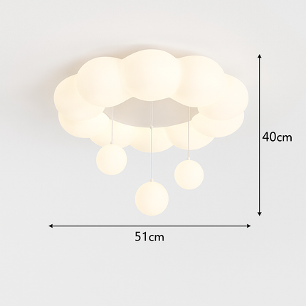 Plafonnier enfant nuage avec lapin et ours pour chambre — LZ4X9B