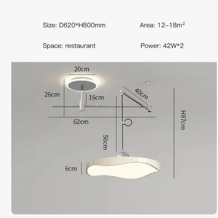 Lustre LED réglable pour salle à manger, bureau et chambre — LZ4X9P