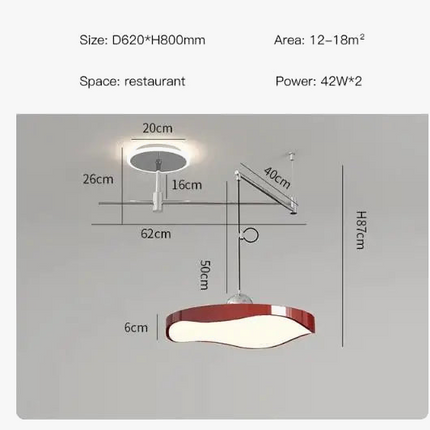 Lustre LED réglable pour salle à manger, bureau et chambre — LZ4X9P