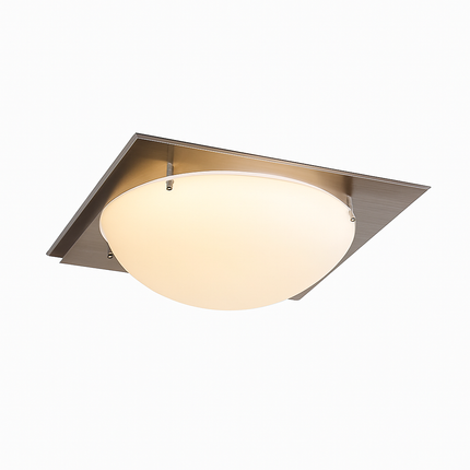 Plafonnier rétro en verre style Bauhaus antique — LZ4Q9M2