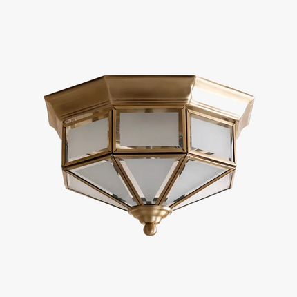 Plafonnier rétro en cuivre style américain pour intérieur élégant — LZ4X9P2