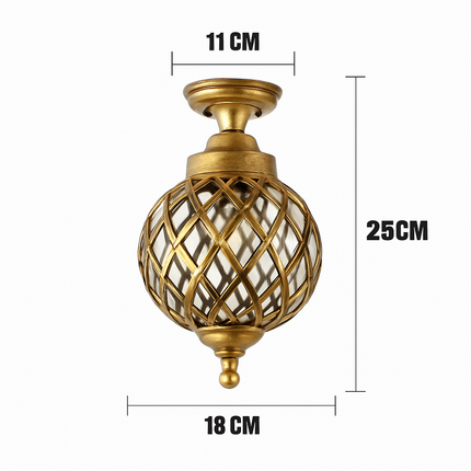 Plafonnier extérieur étanche style rétro européen-américain — LZ4J9Q2