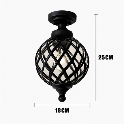 Plafonnier extérieur étanche style rétro européen-américain — LZ4J9Q2